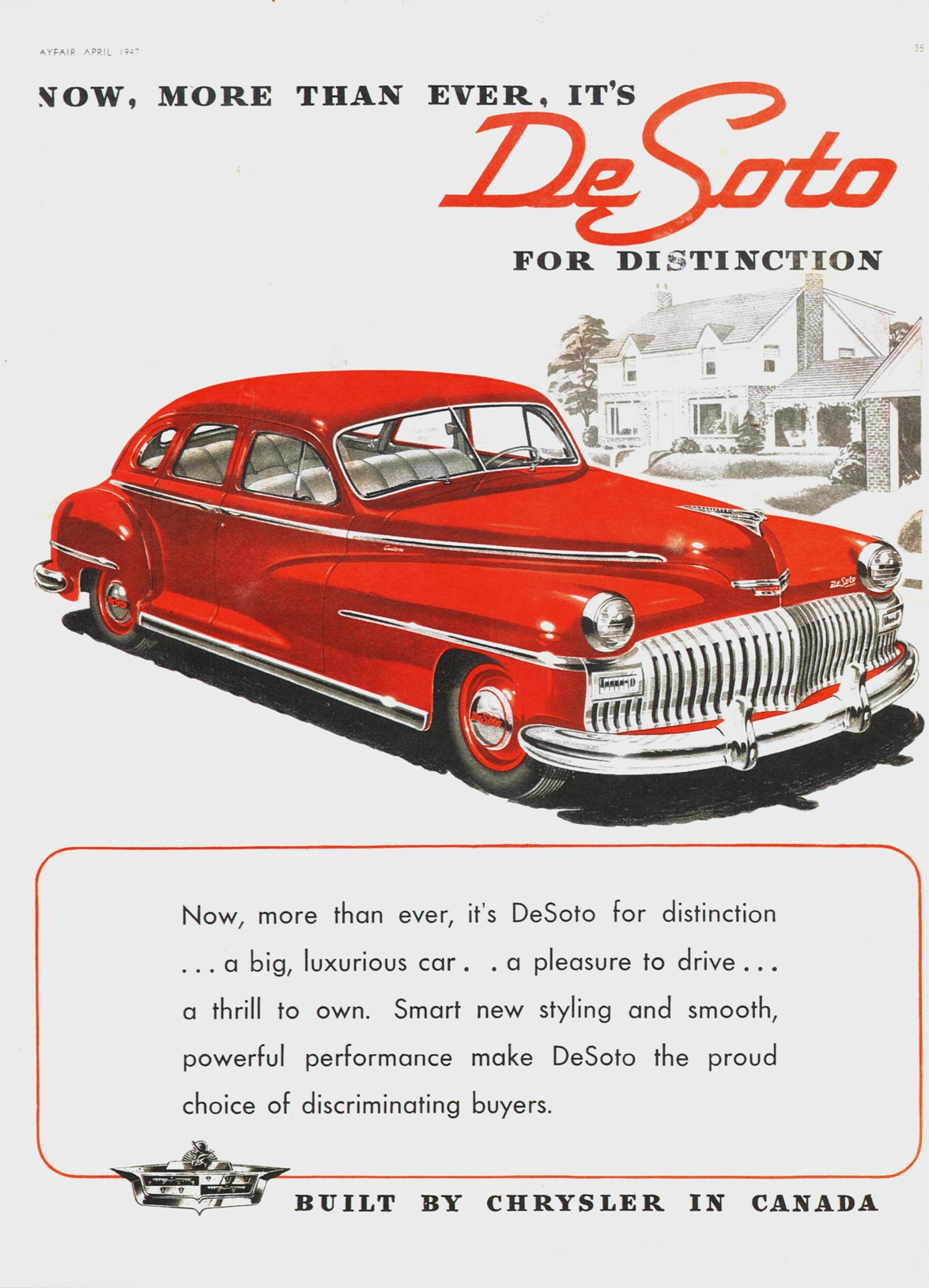 1947 DeSoto Auto Advertising